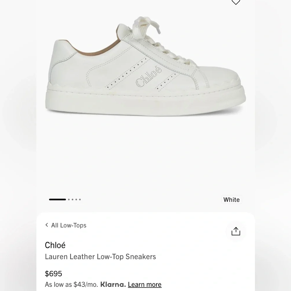 Chloe Lauren Low Top Sneakers - Picture 8 of 8